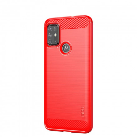 Moto G30 / Moto G10 Kohlefaser Cover Gebürstet MOFI