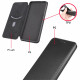 Flip Cover Sony Xperia 10 III Silikon Carbon Farbig