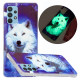 Samsung Galaxy A32 4G Series Wolf Cover Fluoreszierend