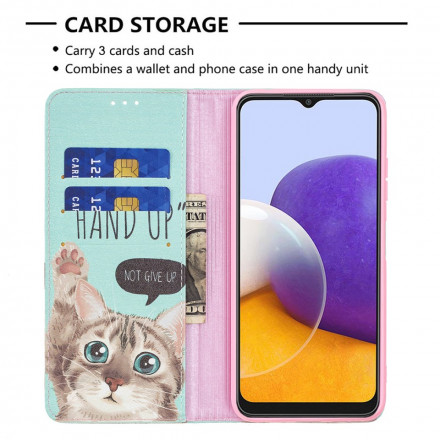 Flip Cover Samsung Galaxy A22 5G Hand Up