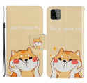 Samsung Galaxy A22 5G Katze Don't Touch Me Tasche mit Riemen