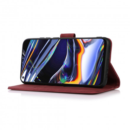 Hülle Samsung Galaxy A22 5G Lederoptik Fashion KHAZNEH