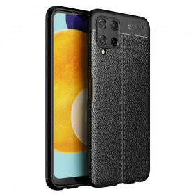 Samsung Galaxy A22 4G Cover Lederoptik Litchi Double Line