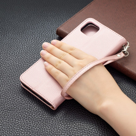 Samsung Galaxy A22 5G Litchi Tasche Oblique Klappe