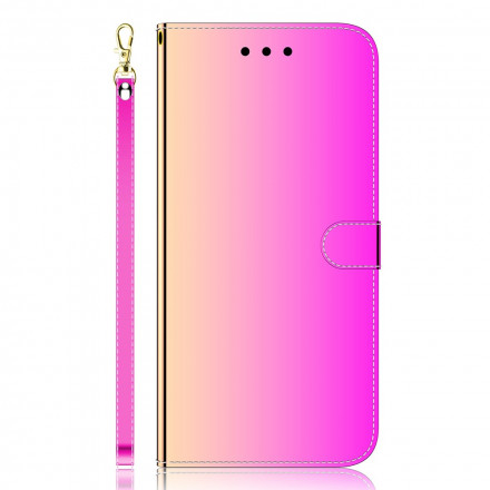 Hülle Samsung Galaxy A22 5G Kunstleder Cover MIroir