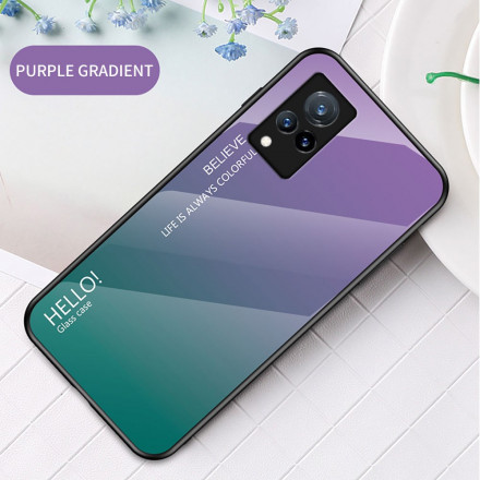 Hülle Vivo V21 5G Tempered Glass Hello