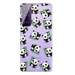 Samsung Galaxy S21 FE Cover Kleine Pandas