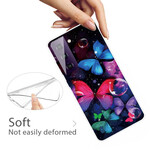 Samsung Galaxy S21 FE 5G Flexible Hülle Schmetterlinge