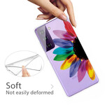 Samsung Galaxy S21 FE Cover Farbige Blume