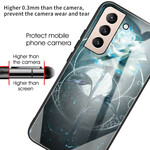Samsung Galaxy S21 FE Hülle aus gehärtetem Glas Rosa Grün