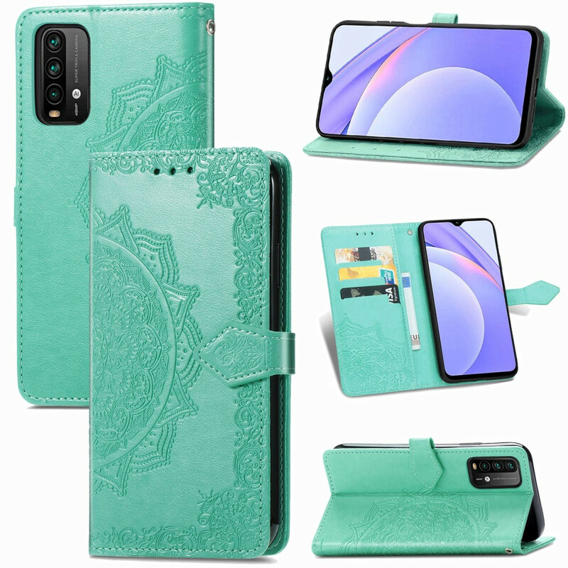 Xiaomi Redmi 9T / Note 9 Mandala Mittelalter Tasche