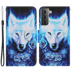 Hülle Samsung Galaxy S21 FE Wolf Weiß