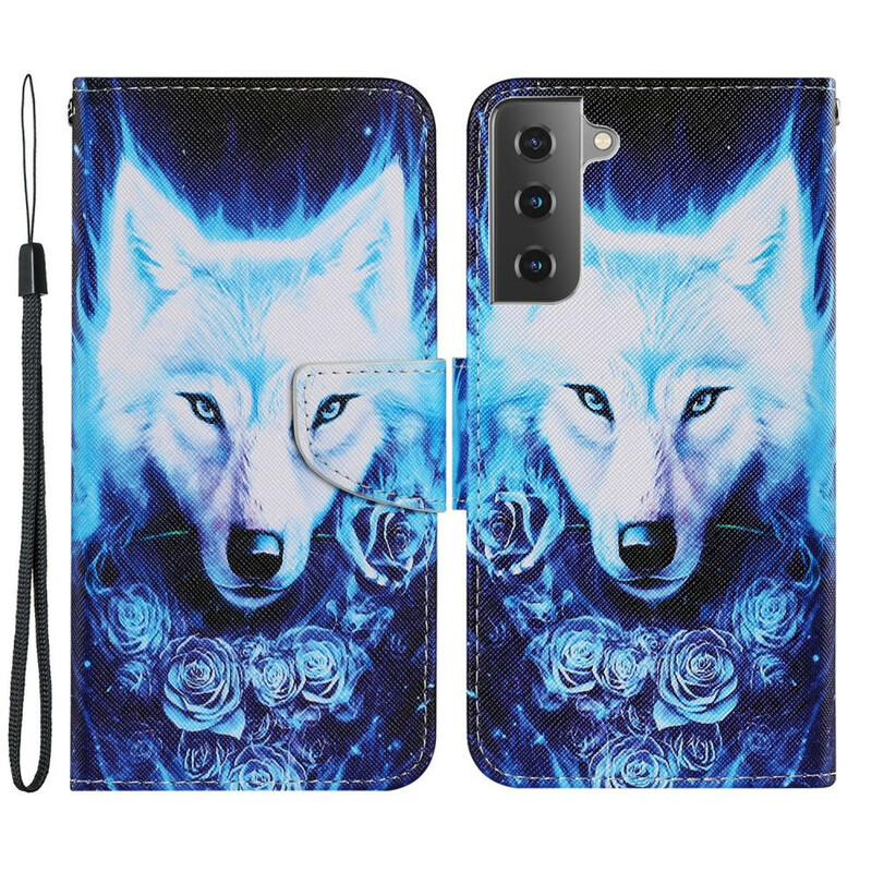 Hülle Samsung Galaxy S21 FE Wolf Weiß