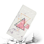 Hülle Samsung Galaxy S21 FE Dreieck aus Pailletten