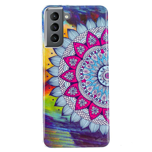 Samsung Galaxy S21 FE Mandala Colored Fluorescent Cover