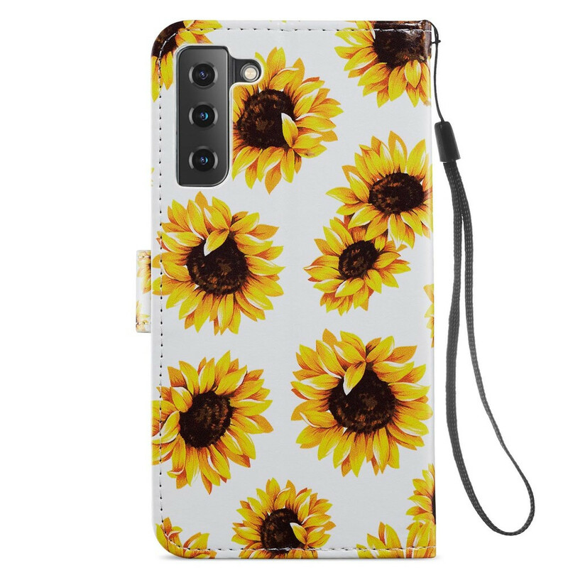 Hülle Samsung Galaxy S21 FE Sonnenblumen