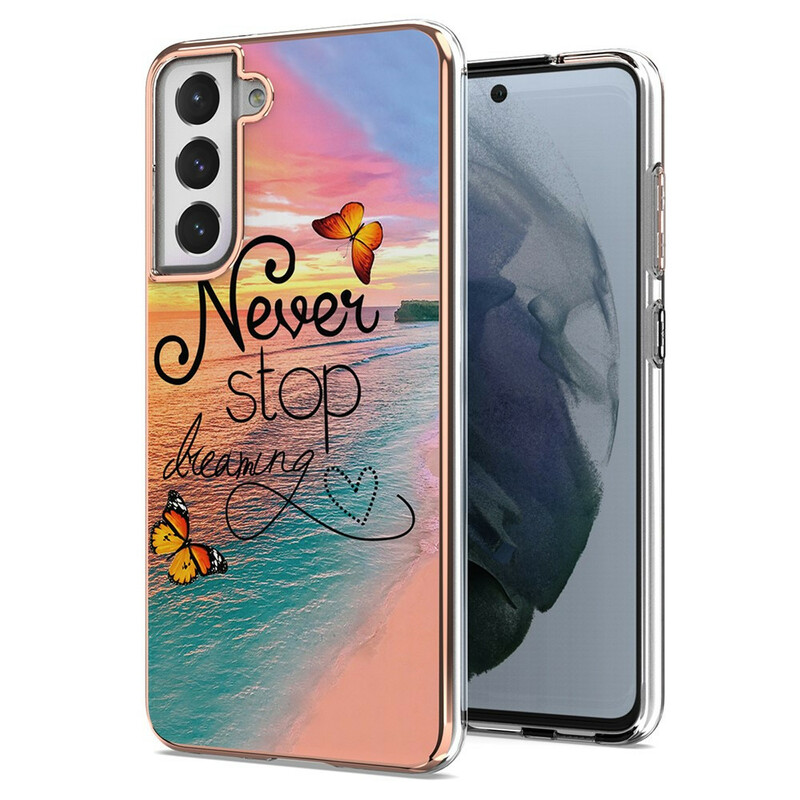 Samsung Galaxy S21 FE Never Sto Dreaming Cover Schmetterlinge