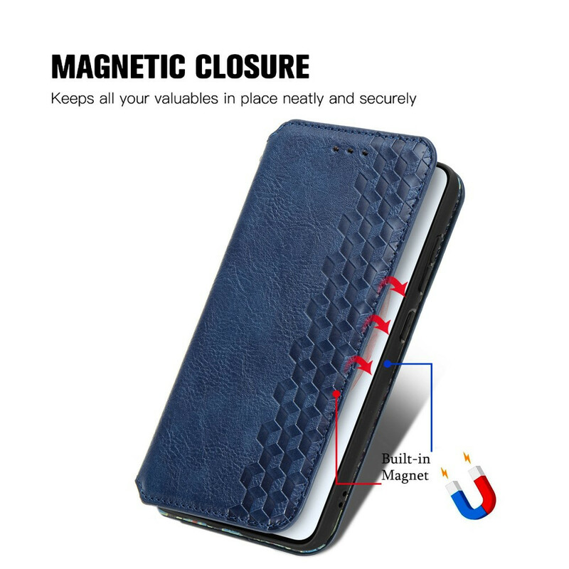 Flip Cover Samsung Galaxy S21 FE Lederoptik Diamant