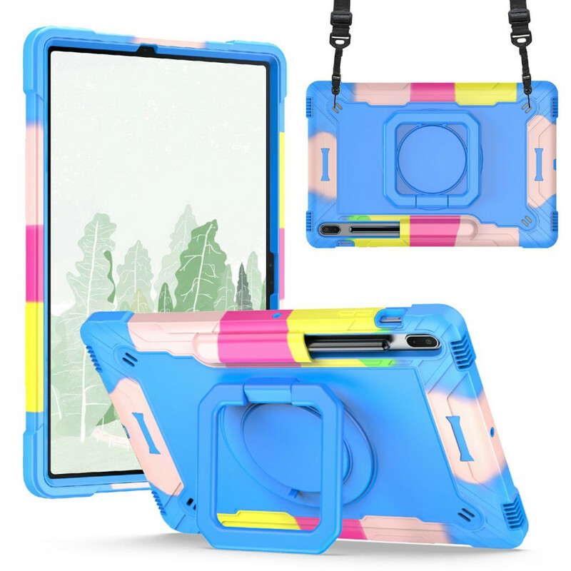 Samsung Galaxy Tab S7 Plus / S7 FE Cover Halter und Schultergurt Color