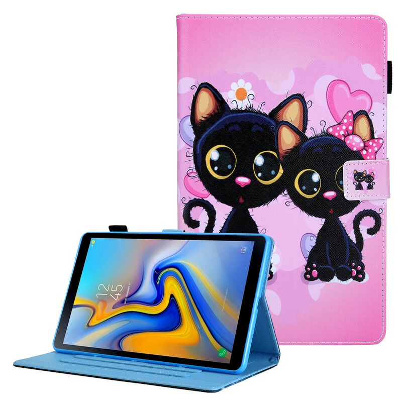 Samsung Galaxy Tab A7 Lite Hülle Katzenpaar