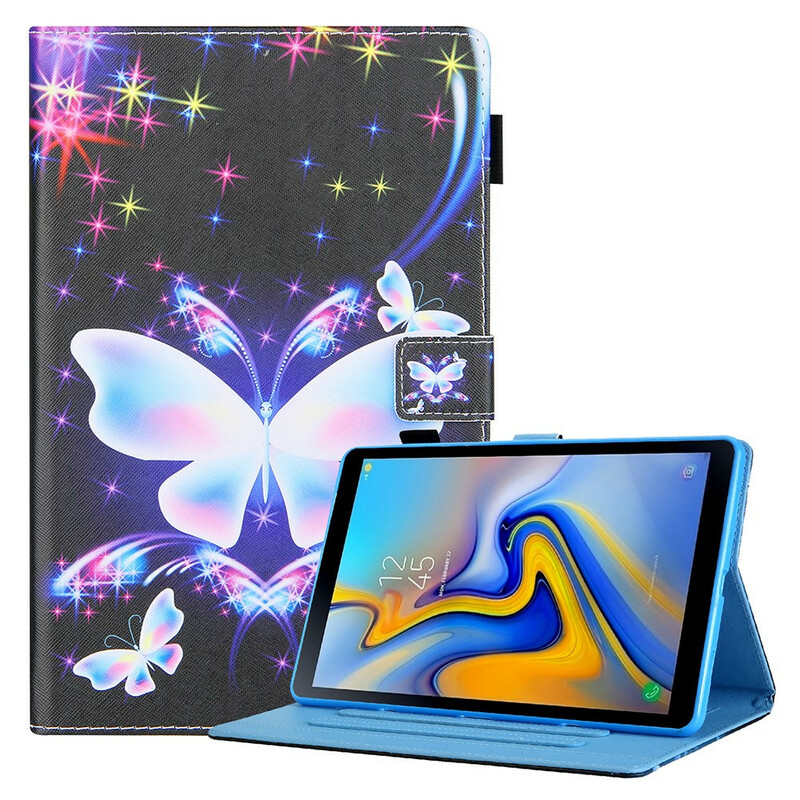 Hülle Samsung Galaxy Tab A7 Lite Schmetterlinge Sterne
