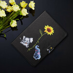 Samsung Galaxy Tab A7 Lite Hülle Elefanten Sonnenblume