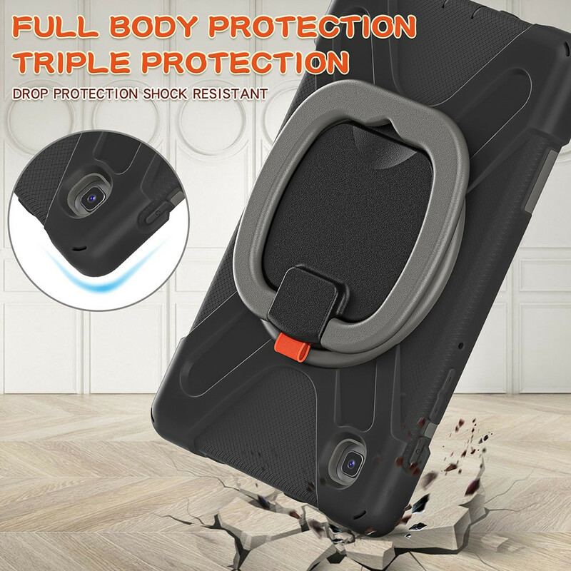 Samsung Galaxy Tab A7 Lite Cover Ultra Widerstandsfähig Ring-Drehhalter