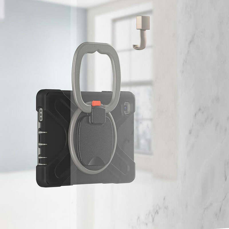 Samsung Galaxy Tab A7 Lite Cover Ultra Widerstandsfähig Ring-Drehhalter