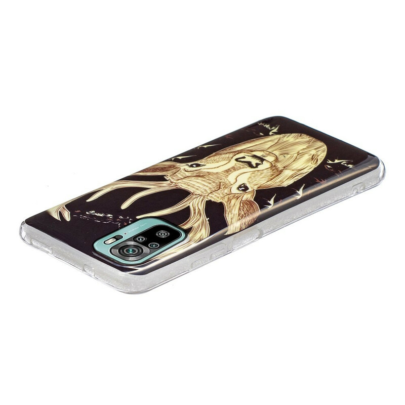 Xiaomi Redmi Note 10 / Note 10s Cover Majestätischer Hirsch Fluoreszierend