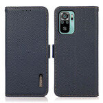 Xiaomi Redmi Note 10 / Note 10s Hülle Leder Litschi KHAZNEH RFID