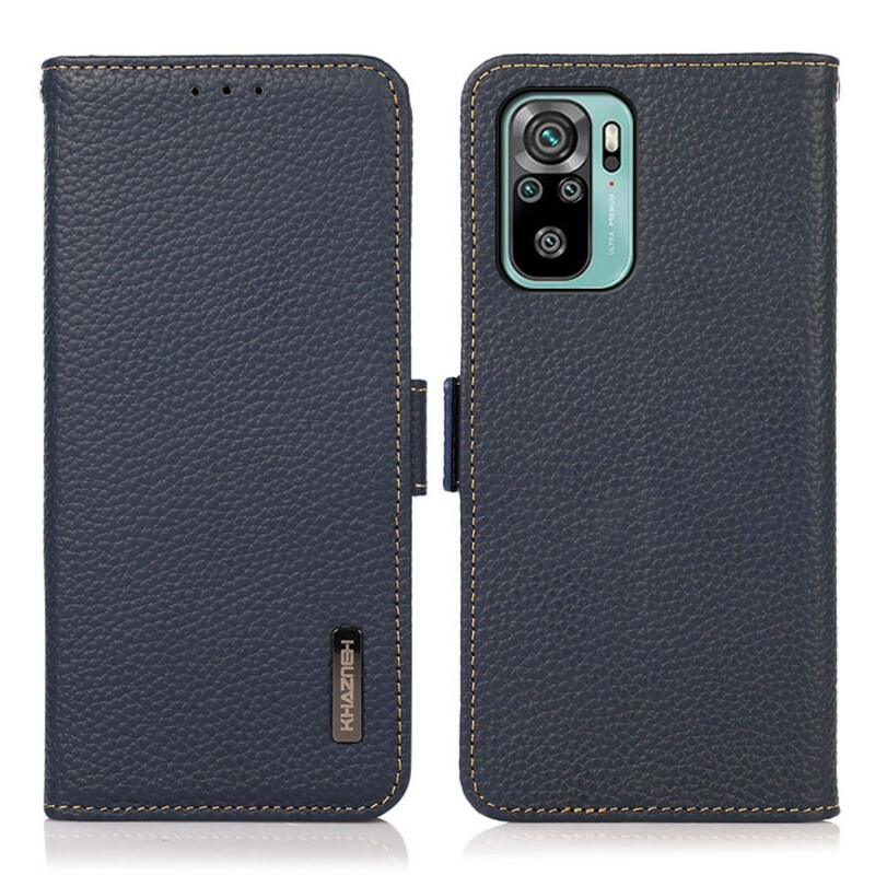 Xiaomi Redmi Note 10 / Note 10s Hülle Leder Litschi KHAZNEH RFID