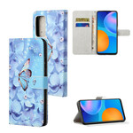 Xiaomi Redmi Note 10 5G / Poco M3 Pro 5G Tasche Schmetterlinge mit Riemchen