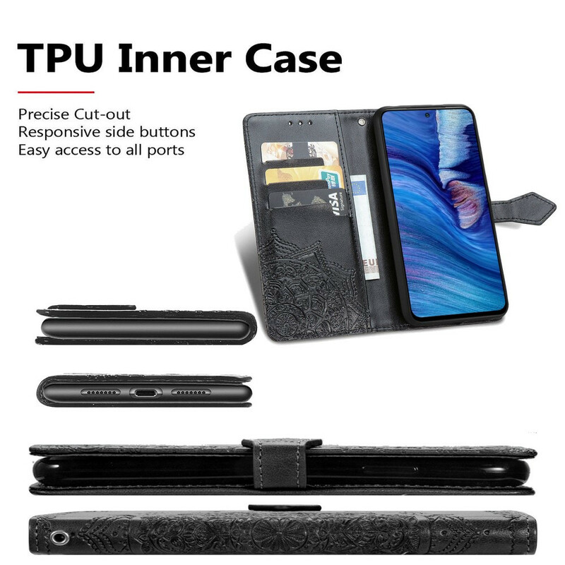 Xiaomi Redmi Note 10 5G / Poco M3 Pro 5G Mandala Mittelalter Tasche