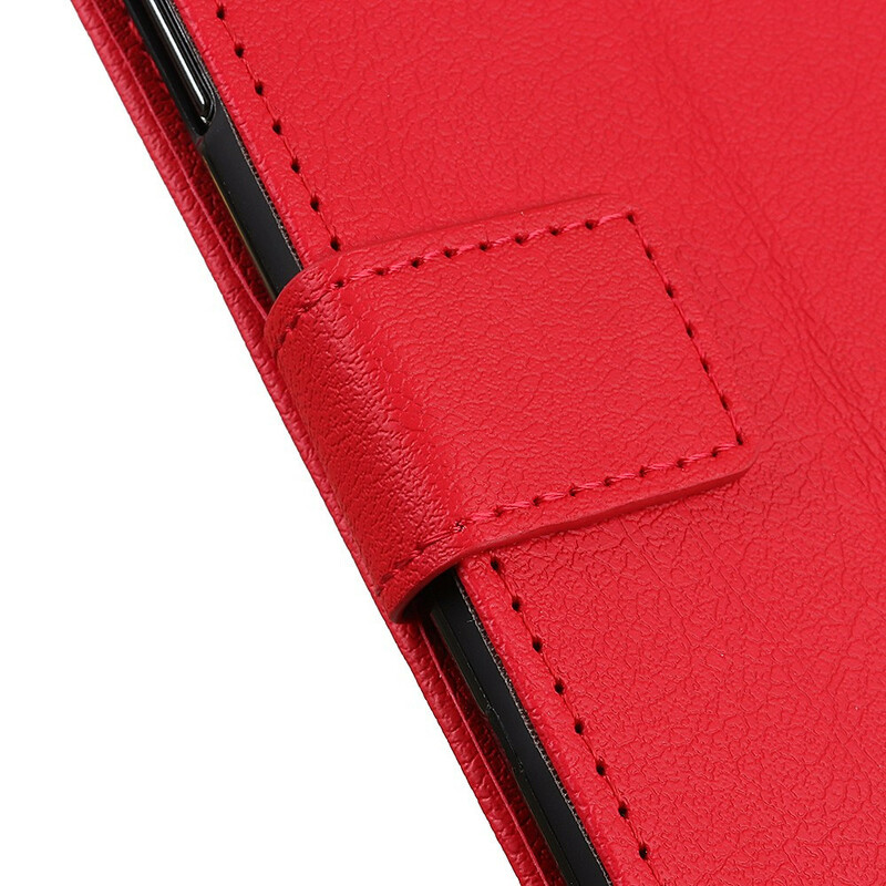 Hülle OnePlus Nord 2 5G Glänzendes Leder-Effekt Einfach