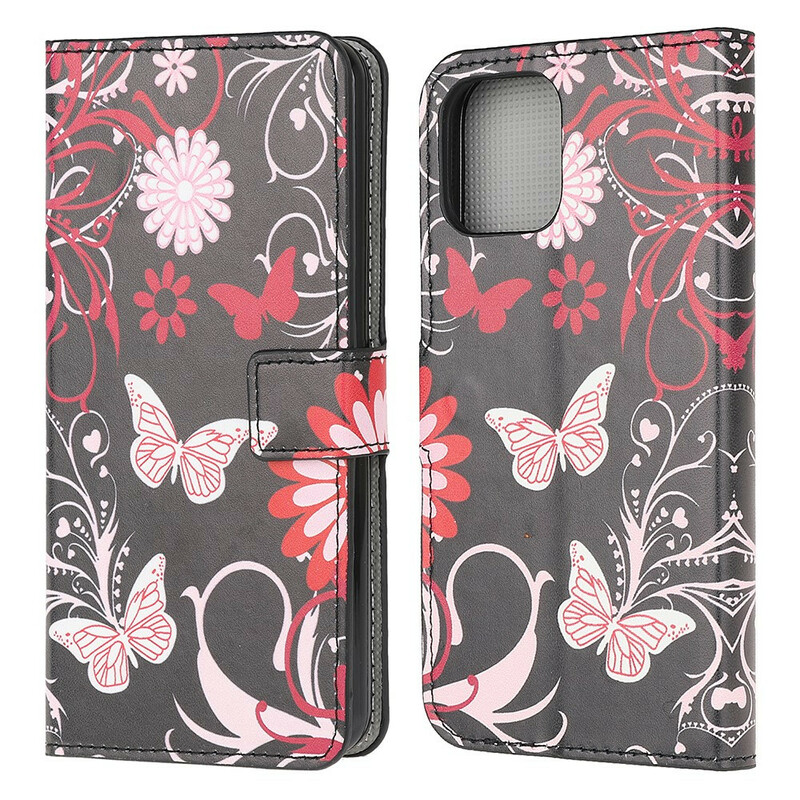 Hülle iPhone 13 Mini Verrückte Schmetterlinge