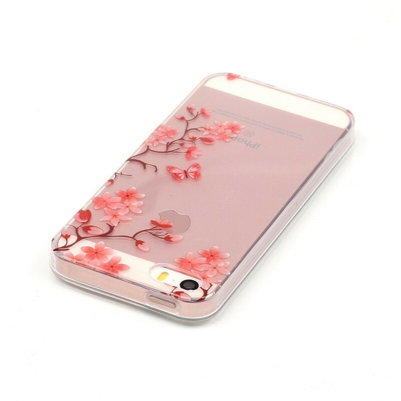 Transparentes iPhone SE/5/5S Cover Blumiger Baum