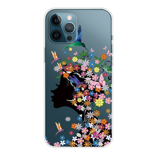 iPhone 13 Pro Max Cover Schöner Blumenkopf