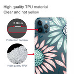 Transparentes iPhone 13 Pro Max Cover Eine Blume