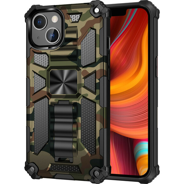 iPhone 13 Pro Camouflage Cover Abnehmbare Halterung