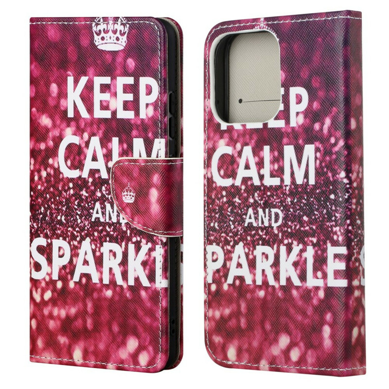 iPhone 13 Hülle Keep Calm and Sparkle