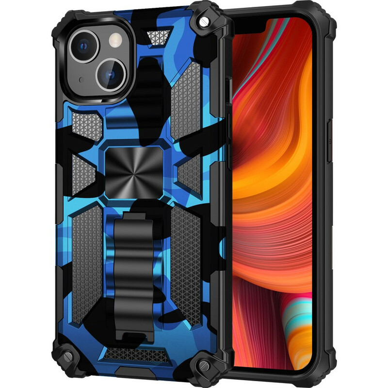 iPhone 13 Pro Max Cover Camouflage Abnehmbare Halterung