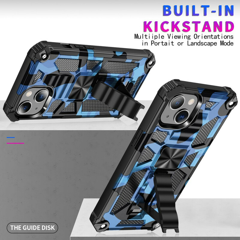 iPhone 13 Pro Max Cover Camouflage Abnehmbare Halterung