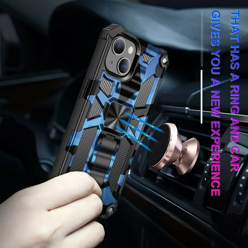 iPhone 13 Pro Max Cover Camouflage Abnehmbare Halterung
