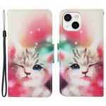 iPhone 13 Hülle Katzengeschichten mit Lanyard