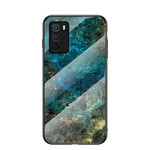 Cover Oppo A16 / A16s Gehärtetes Glas Marble Colors