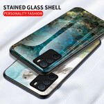 Cover Oppo A16 / A16s Gehärtetes Glas Marble Colors