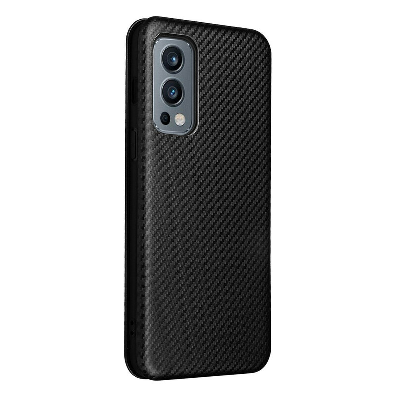 Flip Cover OnePlus Nord 2 5G Silikon Carbon Farbig