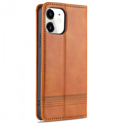 Flip Cover iPhone 13 Style Leder AZNS