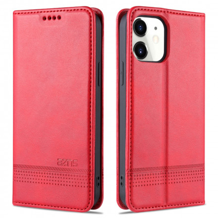 Flip Cover iPhone 13 Style Leder AZNS