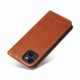 Flip Cover iPhone 13 Textur Leder